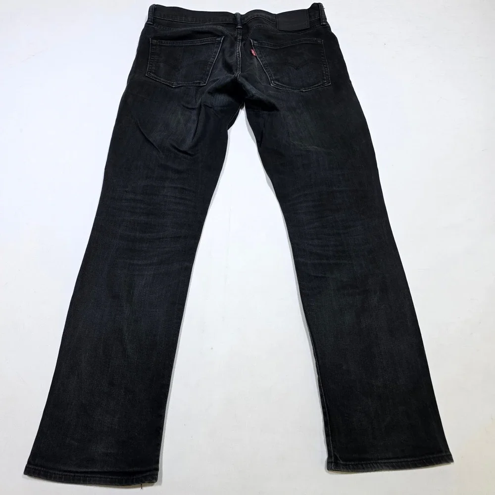 Levi's 511 Slim Fit Jeans Mens 34x30 Black Faded Denim Casual Streetwear Pants